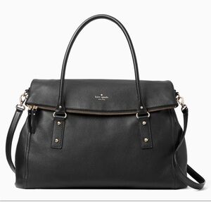 Kate Spade Boreum Place Travel Leslie Leather Weekender travel bag - BLACK